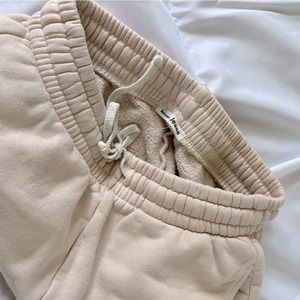 Reformation Cream Joggers